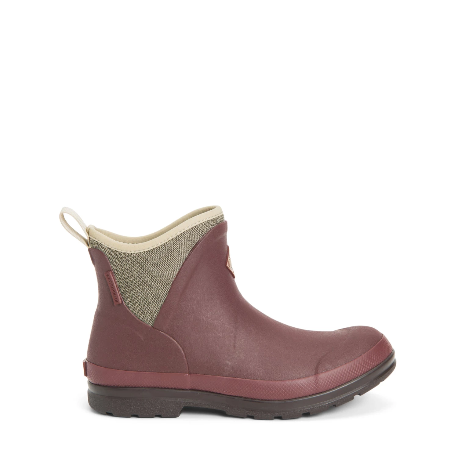 'Muck' Women's Muck Originals Ankle WP Boot - Rum Raisin / Tweed Herringbone 8 'Muck' Women's Muck Originals Ankle WP Boot - Rum Raisin / Tweed Herringbone