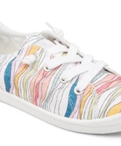 'Roxy' Women's Bayshore III Slip On - Battleship Pinstripe