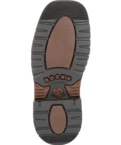 Kids 'Rocky' Youth Ride FLX WP Square Toe - Brown / Realtree Camo