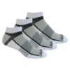 'Saucony' Men's Inferno Quarter 3-Pack Socks - White / Light Gray / Heather Gray