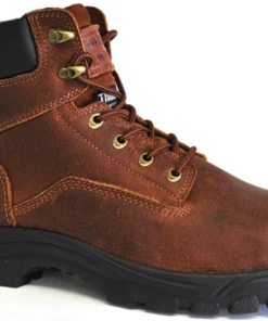 'Work Zone' Men's 6" 200GR EH WP Steel Toe - Brown