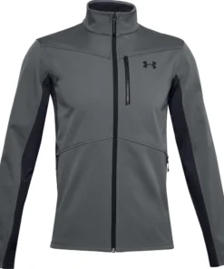 'Under Armour' Men's Coldgear Infrared Shield Jacket - Pitch Grey / Black