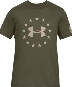 'Under Armour' Men's Freedom Logo T-Shirt - Marine OD Green