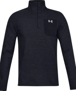 'Under Armour' Men's Specialist Grid Henley - Black / Summit White