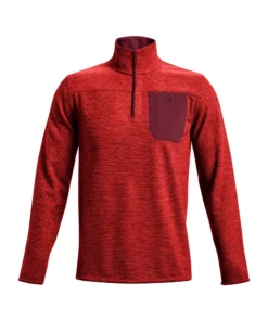 'Under Armour' Men's Specialist Grid Henley - League Red