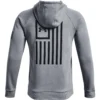 'Under Armour' Men's Freedom Flag Hoodie - Steel 1 'Under Armour' Men's Freedom Flag Hoodie - Steel