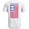 'Under Armour' Men's New Freedom Flag T-Shirt - White / Royal 1 'Under Armour' Men's New Freedom Flag T-Shirt - White / Royal