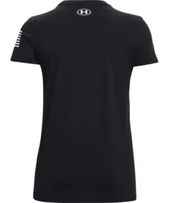 'Under Armour' Women's Freedom Logo T-Shirt - Black / White 7 'Under Armour' Women's Freedom Logo T-Shirt - Black / White