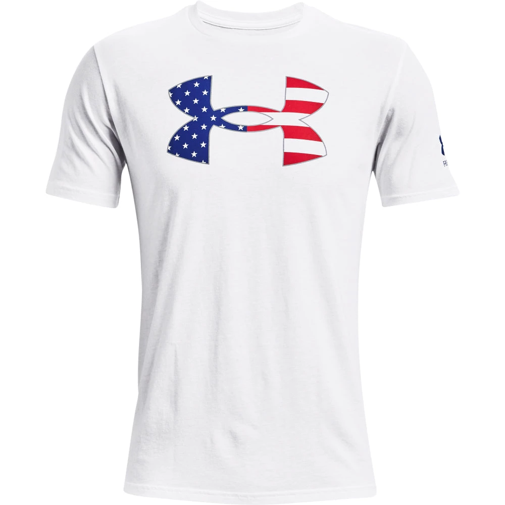 'Under Armour' Men's New Freedom BFL T-Shirt - White / Royal 3 'Under Armour' Men's New Freedom BFL T-Shirt - White / Royal