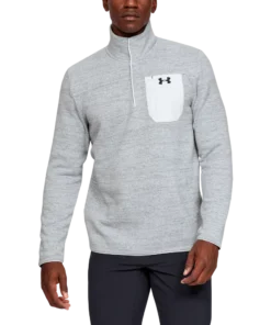 'Under Armour' Men's Specialist Henley 2.0 - Halo Grey / Black
