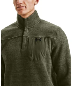 'Under Armour' Men's Specialist Henley 2.0 - Marine OD Green / Black 7 'Under Armour' Men's Specialist Henley 2.0 - Marine OD Green / Black