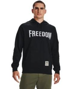 'Under Armour' Men's Freedom Vintage Hoodie - Black