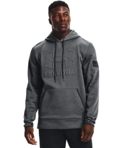 'Under Armour' Men's Freedom Emboss Hoodie - Carbon Black