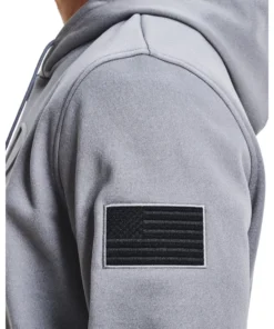 'Under Armour' Men's Freedom Emboss Hoodie - Steel Light Heather