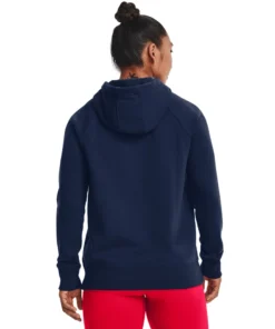 'Under Armour' Women's Freedom Rival Hoodie - Academy / Red