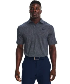 'Under Armour' Men's T2G Printed Polo - Academy / White Clothing