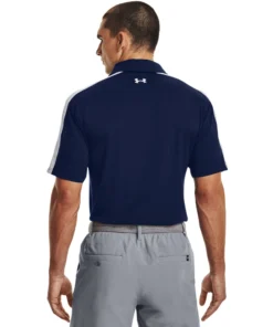 'Under Armour' Men's T2G Blocked Polo - Academy / White Clothing