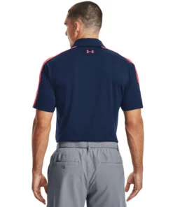 'Under Armour' Men's T2G Blocked Polo - Academy / Rush Red