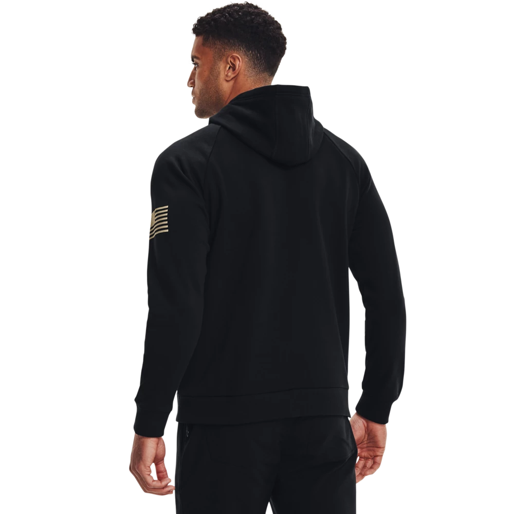 'Under Armour' Men's Freedom Fleece Hoodie - Black 5 'Under Armour' Men's Freedom Fleece Hoodie - Black