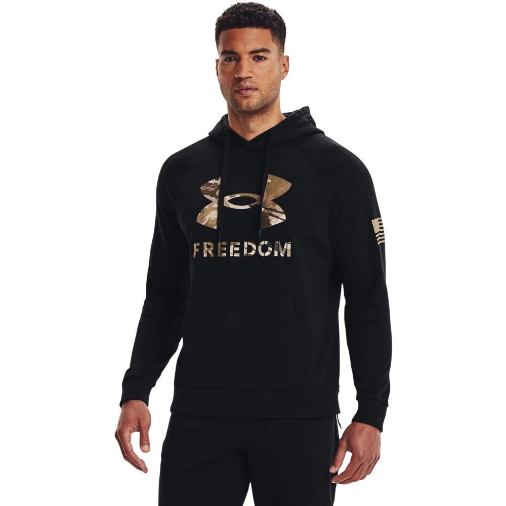 'Under Armour' Men's Freedom Fleece Hoodie - Black 3 'Under Armour' Men's Freedom Fleece Hoodie - Black