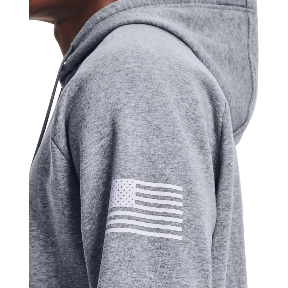 'Under Armour' Men's Freedom Fleece Hoodie - Steel Medium Heather 4 'Under Armour' Men's Freedom Fleece Hoodie - Steel Medium Heather