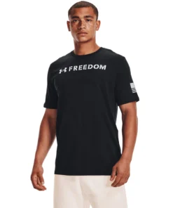 'Under Armour' Men's Freedom Flag Bold T-Shirt - Black