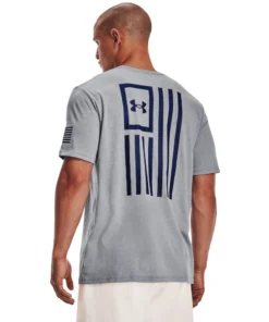 'Under Armour' Men's Freedom Flag Bold T-Shirt - Steel Light Heather