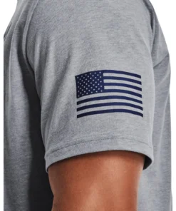 'Under Armour' Men's Freedom Flag Bold T-Shirt - Steel Light Heather