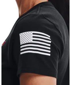 'Under Armour' Women's Freedom Logo T-Shirt - Black / White