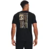'Under Armour' Men's New Freedom Flag Camo T-Shirt - Black