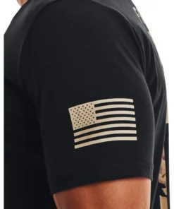 'Under Armour' Men's New Freedom Flag Camo T-Shirt - Black 9 'Under Armour' Men's New Freedom Flag Camo T-Shirt - Black