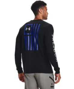 'Under Armour' Men's Freedom New Flag T-Shirt - Black / Royal