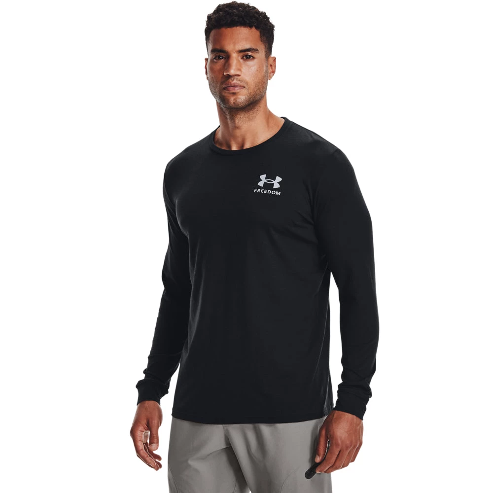 'Under Armour' Men's Freedom New Flag T-Shirt - Black / Royal 5 'Under Armour' Men's Freedom New Flag T-Shirt - Black / Royal