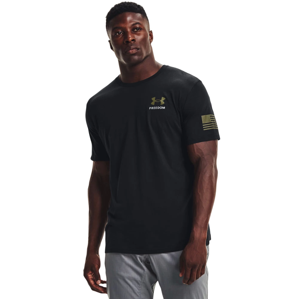 'Under Armour' Men's New Freedom Banner T-Shirt - Black 5 'Under Armour' Men's New Freedom Banner T-Shirt - Black