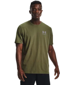'Under Armour' Men's New Freedom Spine T-Shirt - Marine OD Green 7 'Under Armour' Men's New Freedom Spine T-Shirt - Marine OD Green