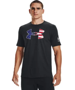 'Under Armour' Men's New Freedom BFL T-Shirt - Black / White