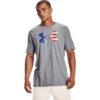 'Under Armour' Men's New Freedom BFL T-Shirt - Steel Light Heather / Royal 1 'Under Armour' Men's New Freedom BFL T-Shirt - Steel Light Heather / Royal