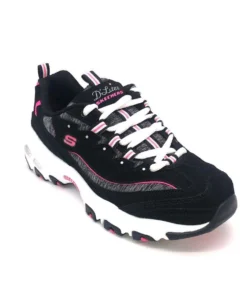 'Skechers' Women's D'Lites Me Time - Black / Hot Pink