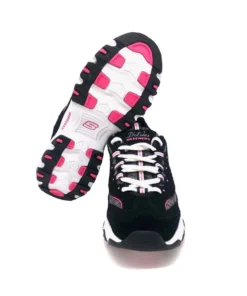 'Skechers' Women's D'Lites Me Time - Black / Hot Pink