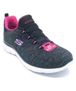 'Skechers' Women's Summits Quick Getaway - Black / Pink