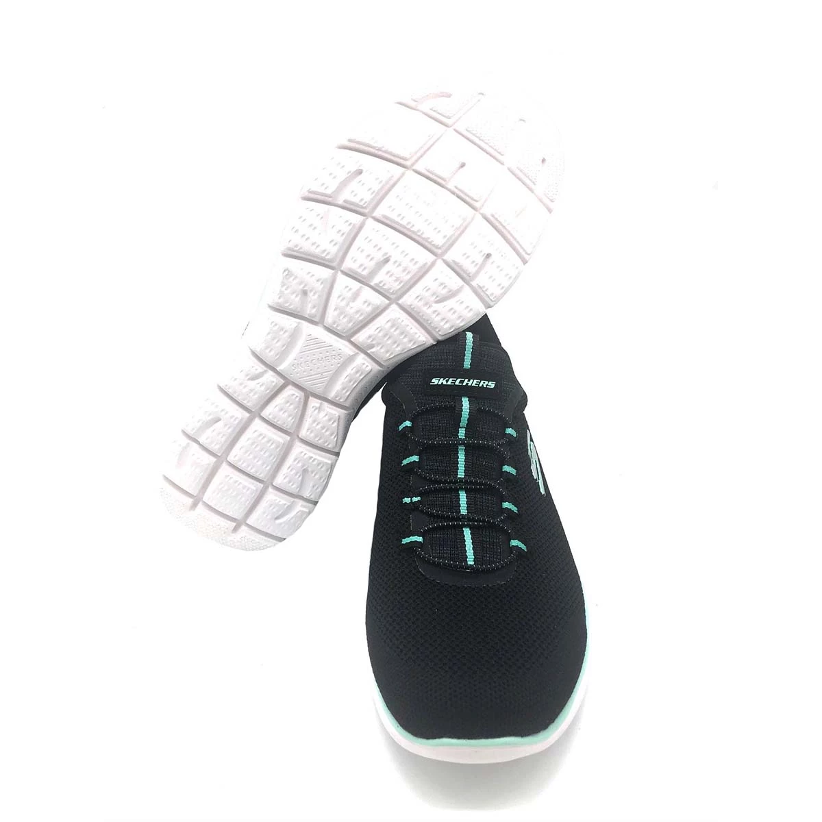 'Skechers' Women's Summits-Cool Classic - Black / Turquoise 4 'Skechers' Women's Summits-Cool Classic - Black / Turquoise