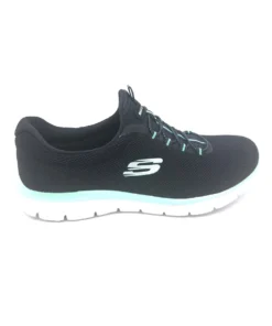 'Skechers' Women's Summits-Cool Classic - Black / Turquoise