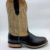 Fenoglio Boots 'Fenoglio' Men's 12" Bull Hide Western Round Toe - Black / Tan