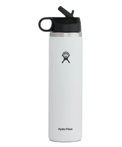 Gear 'Hydro Flask' 24 Oz. Wide Mouth W/Flex Straw Lid - White