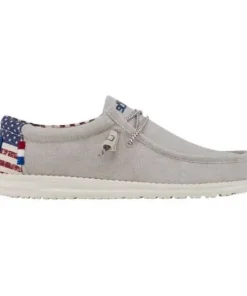 'Hey Dude' Men's Wally Patriotic - Off White
