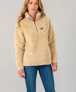 'Kimes Ranch' Women's Bourbon Sweater Fleece - Oatmeal