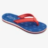 'Roxy' Women's Vista Loreto Sandals - Red / White / Blue