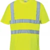 'Port West' Hi-Vis Reflective S/S Tee - Yellow Men