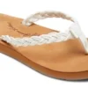'Roxy' Women's Lorraine Braid Sandal - White 1 'Roxy' Women's Lorraine Braid Sandal - White