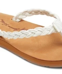 'Roxy' Women's Lorraine Braid Sandal - White